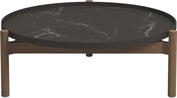 Gloster Konferenčný stolík Sepal, Gloster, 87x83x31 cm, rám teak/hliník java, doska keramika dekor Emperor