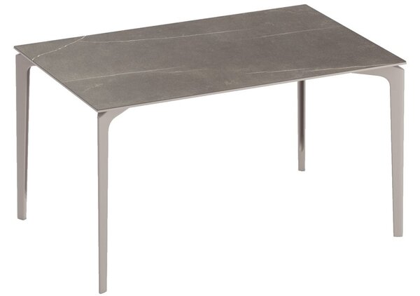 Fast Jedálenský stôl Allsize, Fast, obdĺžnikový 130x80x74 cm, rám hliník farba podľa vzorkovníka, doska keramika kat. R1 farba podľa vzorkovníka