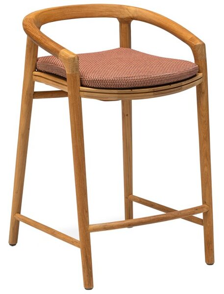Manutti Teaková nižšia barová stolička Solid, Manutti, teak, bez sedáka
