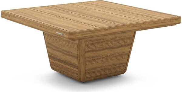 Manutti Teakový konferenčný stolík Cobi, Manutti, štvorcový 79x79x37, brushed teak