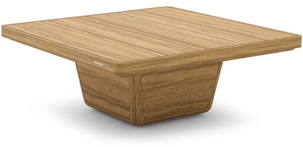 Manutti Teakový konferenčný stolík Cobi, Manutti, štvorcový 79x79x30 cm, brushed teak