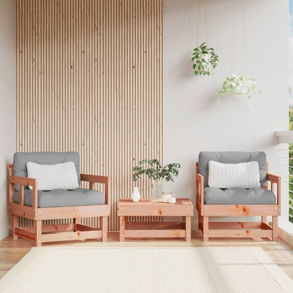 Záhradné stoličky 2 ks masívny douglas