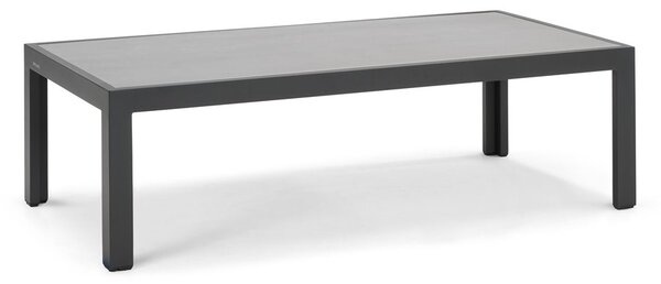 Diphano Konferenčný stolík Cubic, Diphano 125x65x37 cm, rám lakovaný hliník farba šedočierna (lava), doska keramika dekor graphite