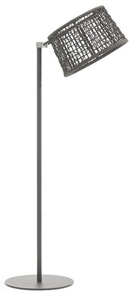 Varaschin Vonkajšia stojaca lampa LED nastaviteľná Emma, Varaschin, rám hliník, výplet lanko, farby podľa vzorkovníka