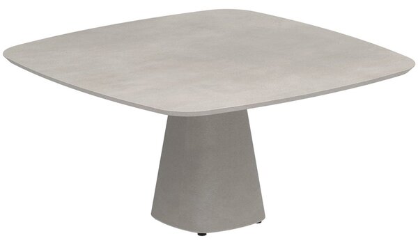 Royal Botania Betónový jedálenský stôl Conix, Royal Botania, 150x150x75 cm, podnož betón cement grey, doska betón