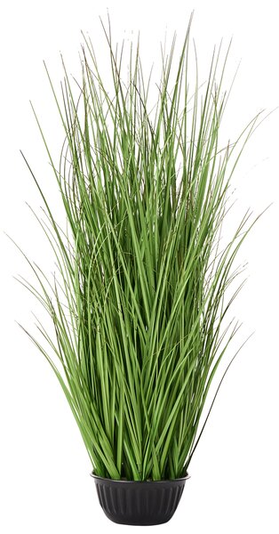 Umelá tráva v kvetináči zelená čierna 120 cm dekoratívny doplnok do interiéru