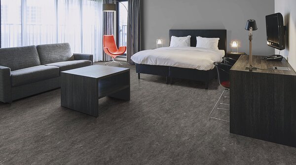 FORBO Marmoleum marbled real Graphite 3048 Tl. 2 mm - 2 bm
