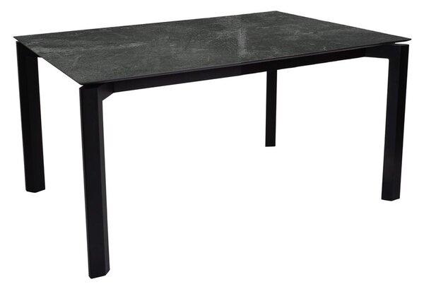 Stern Jedálenský stôl Penta, Stern, obdĺžnikový 130x80x73 cm, rám hliník farba podľa vzorkovníka, doska teak
