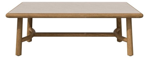 Tribu Konferenčný stolík Ukiyo, Tribu, štvorcový 102x102x36 cm, rám teak, doska keramika dekor podľa vzorkovníka
