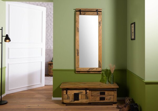 IRON Zrkadlo Mango 59x6x145 prírodné lakované