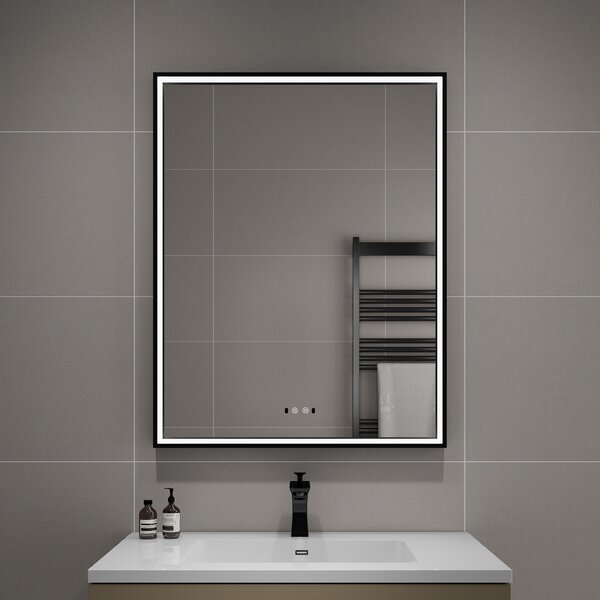 Bezdoteku Nemlžící kúpeľňové zrkadlo s LED osvetlením 90x70 cm KZ4