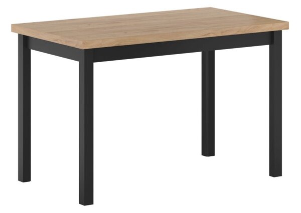 Dekorstudio Obdĺžnikový jedálenský stôl 120 × 68 cm – Dub zlatý Craft / Čierne nohy