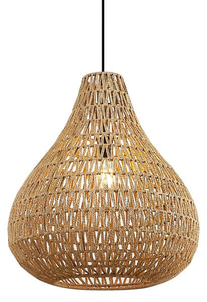 Škandinávske závesné svietidlo hnedé 45 cm - Lina Natural