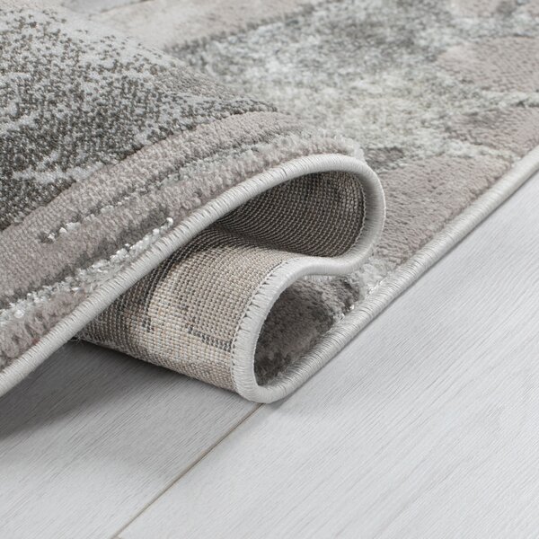 Flair Rugs , Behúň Eris Marbled Silver, 60x230, šedá, chodba / predsieň