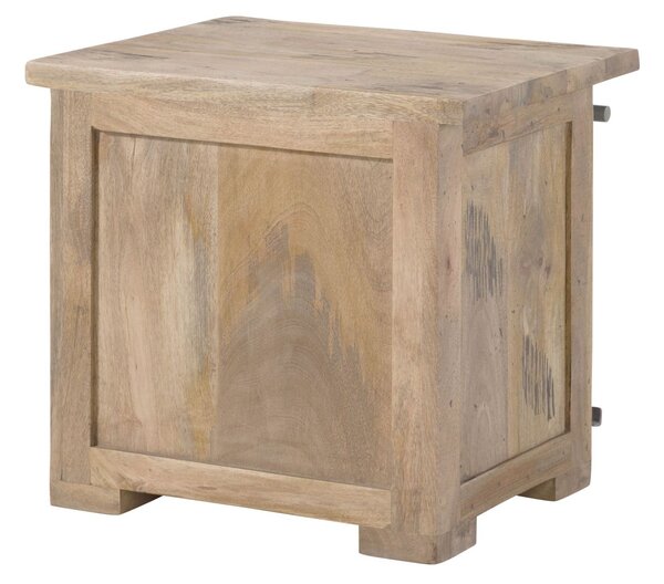 Nočný stolík mango 50x40x45 biely umývaný lakovaný IRON