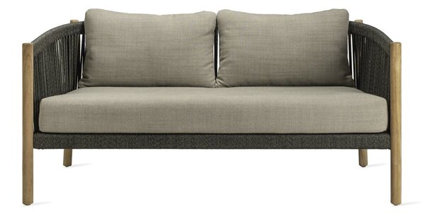 Vincent Sheppard Pohovka 2,5-miestna Lento, Vincent Sheppard, 160x83x78 cm, rám teak, výplet lanko farba anthracite, bez sedákov