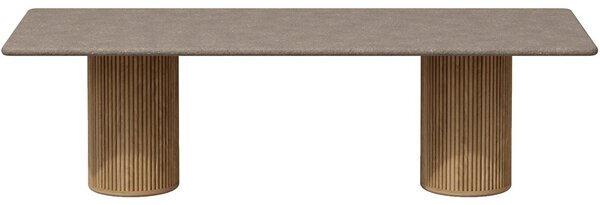 Tribu Jedálenský stôl Otto, Tribu, obdĺžnikový 320x110x75 cm, rám teak, doska keramika dekor sabbia