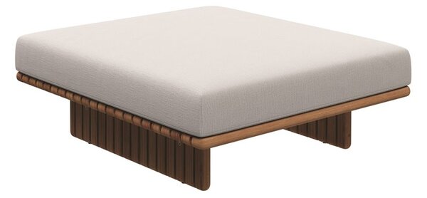 Gloster Podnožka Deck, Gloster, 125x110x47 cm, rám teak, vrátane sedáku, vonkajšia látka kat. B