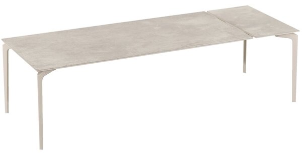 Fast Hliníkový rozkladací jedálenský stôl Allsize, Fast, obdĺžnikový 220-270x100x76 cm, rám hliník farba metallic grey, doska keramika kat. R1 dekor Night