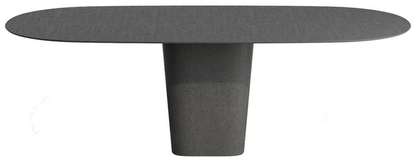 Tribu Betónový jedálenský stôl Tao, Tribu, oválny 240x120x75 cm, odľahčený betón farba linen