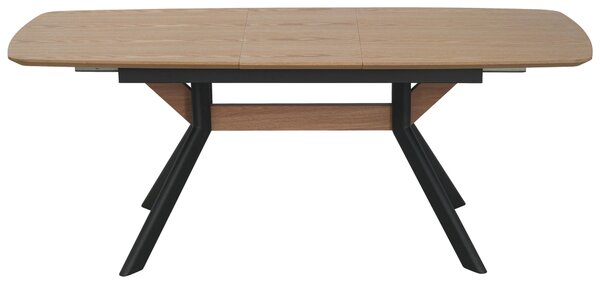 JEDÁLENSKÝ STÔL, prírodná farba, čierna, 160-200/95/76 cm Livetastic - Stoly, Online Only