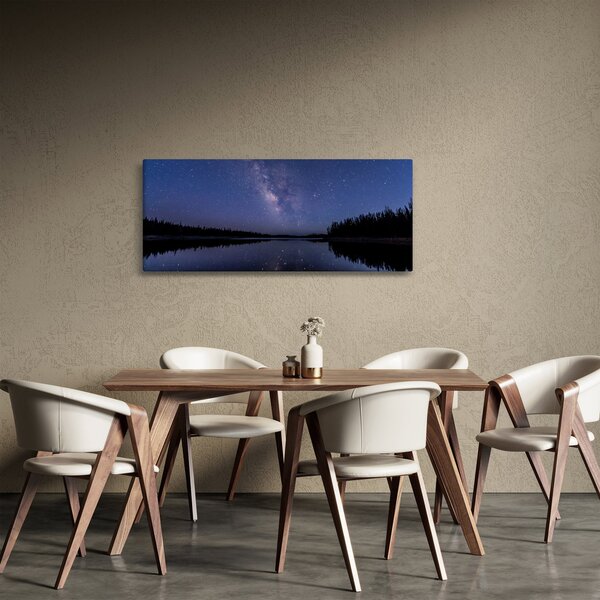 Obraz nočnej oblohy (120x50 cm)