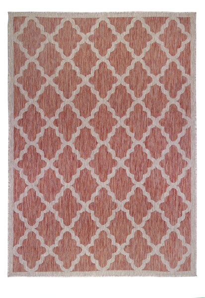 Flair Rugs koberce Kusový koberec Florence Alfresco Padua Red / Beige – na von aj na doma - 160x230 cm
