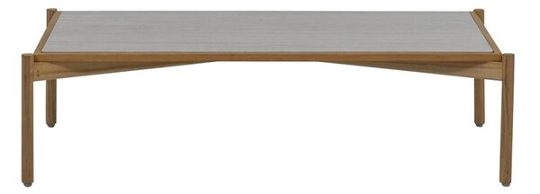 Apple Bee Konferenčný stolík St.Lucia, Apple Bee, 128x70x35 cm, rám teak, doska keramika Travertino White