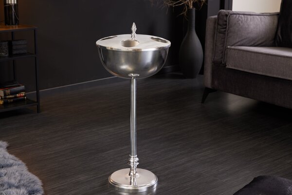 Dekorácia chladnička na víno VINO 80cm strieborná