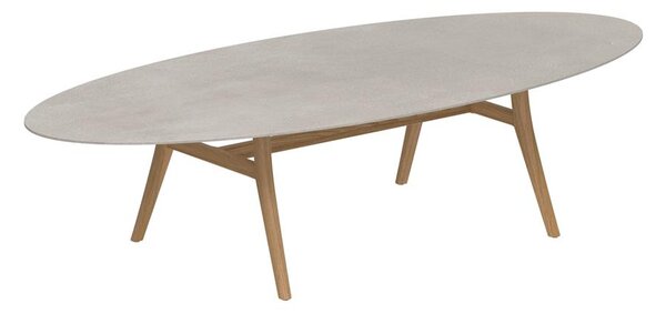 Royal Botania Jedálenský stôl Zidiz, Royal Botania, oválny 320x140x75 cm, rám teak, doska keramika čierna