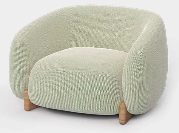 Vondom Nízke kreslo Milos, Vondom, 102x93x64 cm, drevo iroko, vonkajšia látka Group 2 farba podľa vzorkovníka