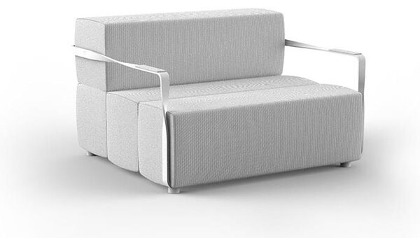 Vondom Nízke kreslo Tablet, Vondom, 104x110x72 cm, podrúčky lakovaný hliník, vonkajšia látka Group 2 farba podľa vzorkovníka