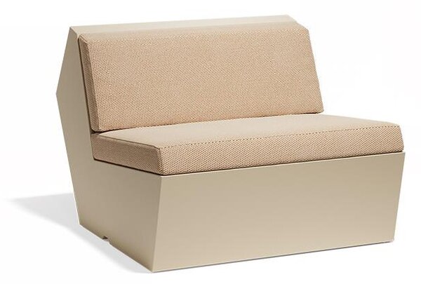 Vondom Stredový diel Faz, Vondom, 90x100x70 cm, matt polyethylen farba podľa vzorkovníka, sedáky vonkajšia látka Group 1A a 1B farba podľa vzorkovníka