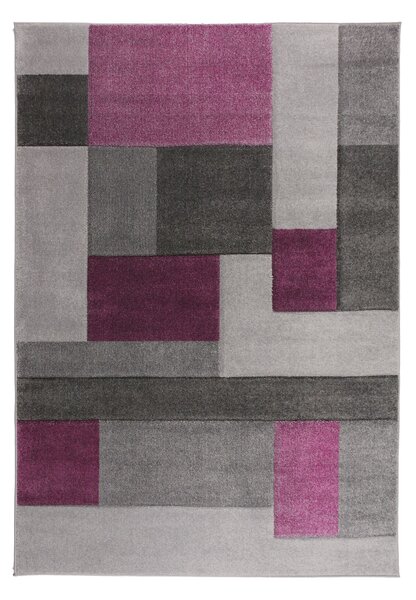 Flair Rugs koberce Kusový koberec Hand Carved Cosmos Purple / Grey - 160x230 cm
