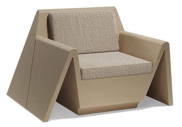 Vondom Nízke kreslo Rest, Vondom, 110x105x74 cm, matt polyethylen farba podľa vzorkovníka, sedáky exteriérová látka Group 1A a 1B farba podľa vzorkovníka