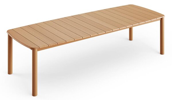 Jati Kebon Jedálenský stôl Benoa, Jati Kebon, obdĺžnikový 300x100x75,5 cm, rám aj doska teak