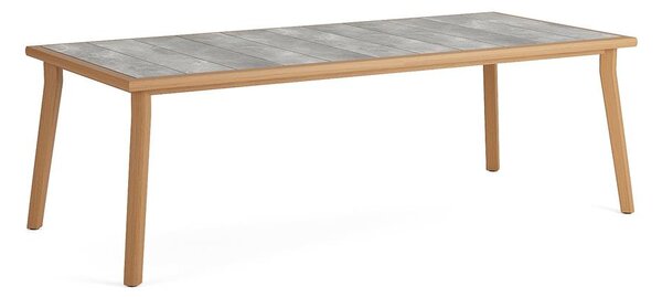 Jati Kebon Jedálenský stôl Lynn Teak, Jati Kebon, obdĺžnikový 234x105x75 cm, rám teak, doska keramika dekor Chianca
