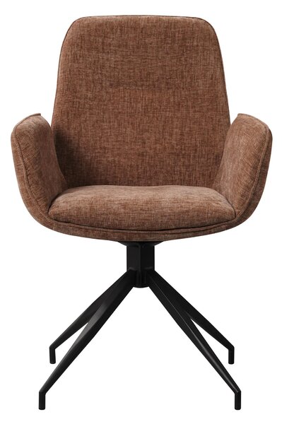 STOLIČKA S PODRÚČKAMI, ženilka, taupe MID.YOU - Stoličky, Online Only
