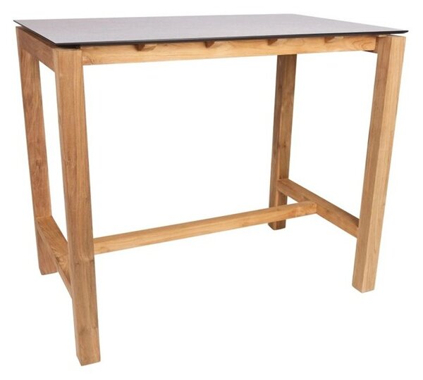 Stern Barový stolový rám Theo, Stern, obdĺžnikový 130x80 cm, teak, bez stolovej dosky