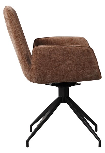 STOLIČKA S PODRÚČKAMI, ženilka, taupe MID.YOU - Stoličky, Online Only