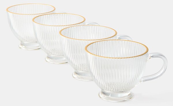 Sinsay - Sklenené hrnčeky 4 pack - clear