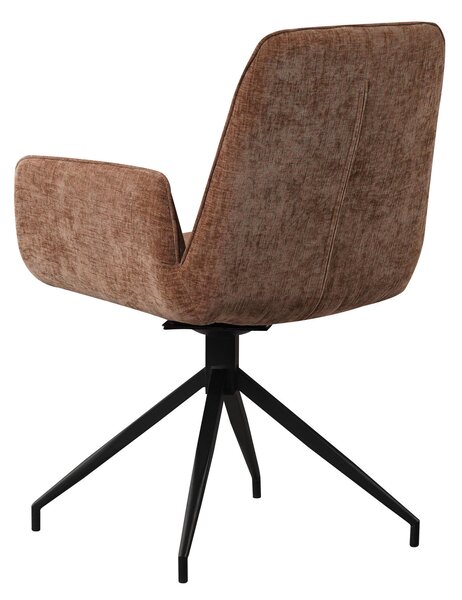 STOLIČKA S PODRÚČKAMI, ženilka, taupe MID.YOU - Stoličky, Online Only