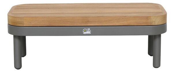 Apple Bee Konferenčný stolík Maui, Apple Bee, 75x75x30 cm, rám hliník Taupe, doska teak
