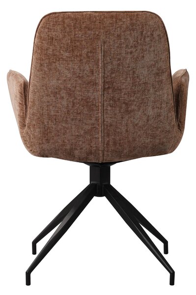 STOLIČKA S PODRÚČKAMI, ženilka, taupe MID.YOU - Stoličky, Online Only