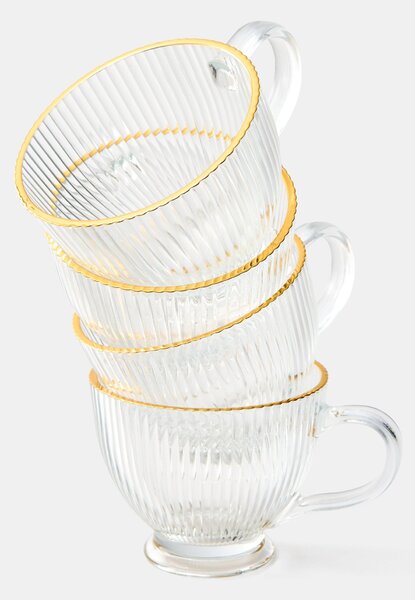 Sinsay - Sklenené hrnčeky 4 pack - clear