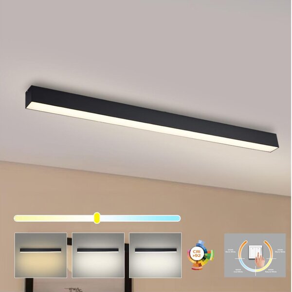 Brilagi - LED Kúpeľňové stropné svietidlo SLEEKLINE LED/40W/230V čierne IP44