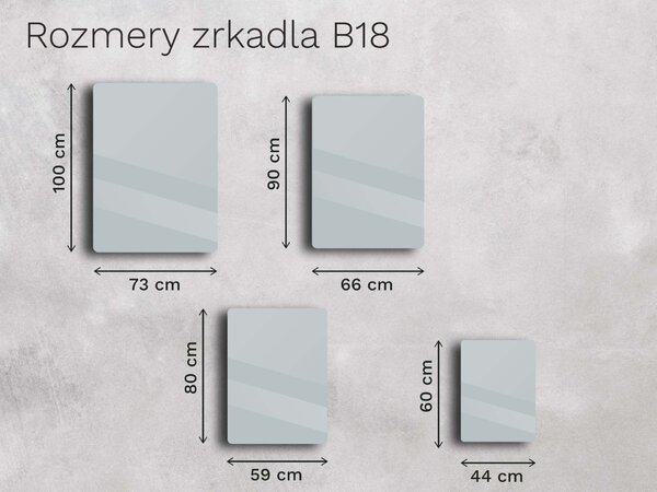 Zrkadlo s rámom B18