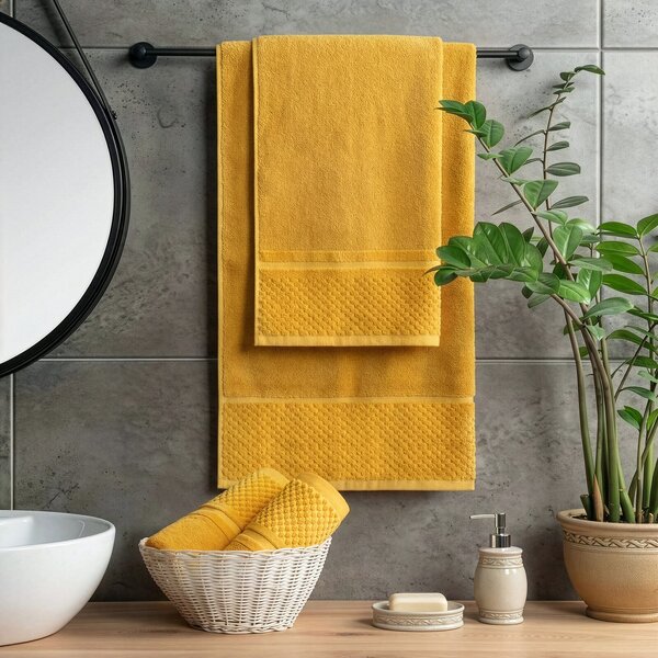 FROTÉ UTERÁK IBIZA5 50X90 CM HORČICOVÁ