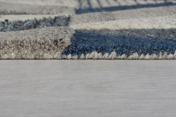 Flair Rugs , Kusový koberec Moda Asher Blue, 160x230, modrá, chodba / predsieň