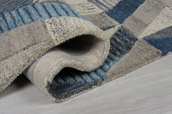 Flair Rugs , Kusový koberec Moda Asher Blue, 160x230, modrá, chodba / predsieň